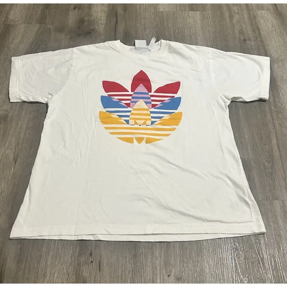 Men’s Rare Adidas Tri-Trefoil T-shirt Large